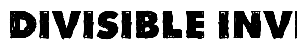Divisible Invisible font preview